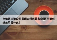 电信区块链公司是国企吗还是私企[区块链科技公司是什么]